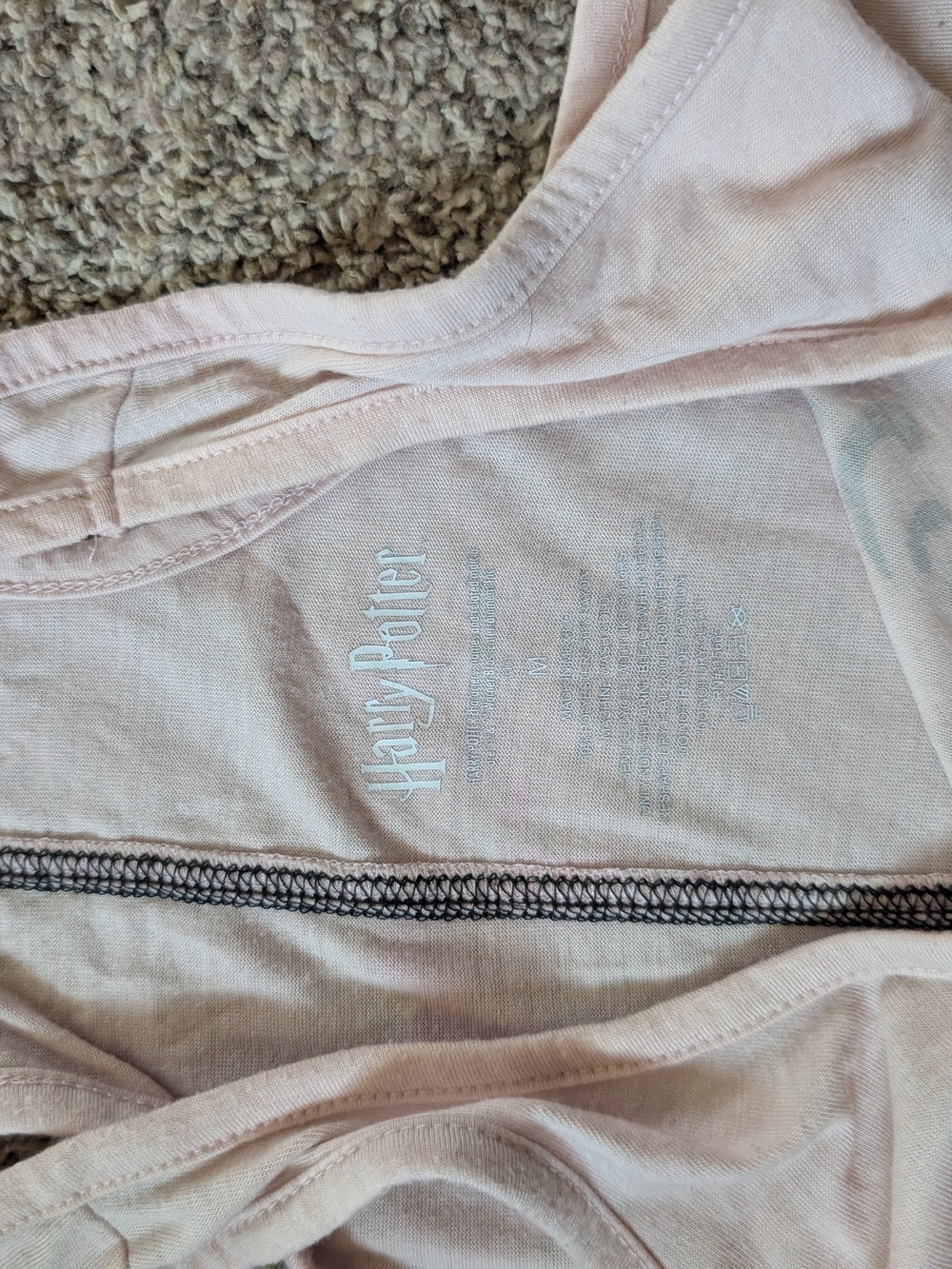 Light Pink Racerback Tank with 'Mischief Managed' Script - Picture 2 of 2